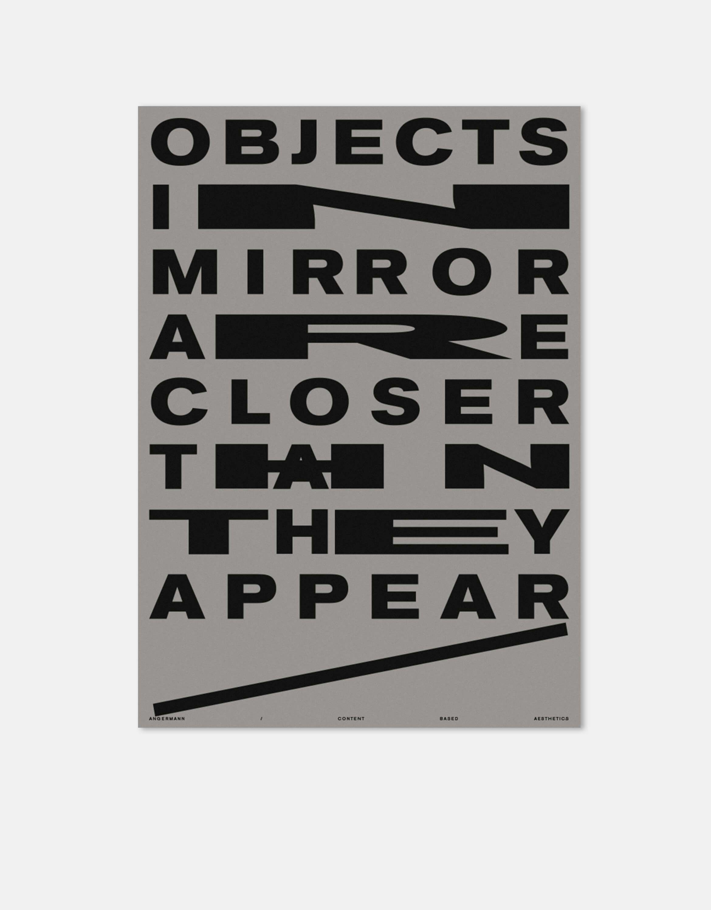 Plakat | Reflexion | Mirror | Typografie