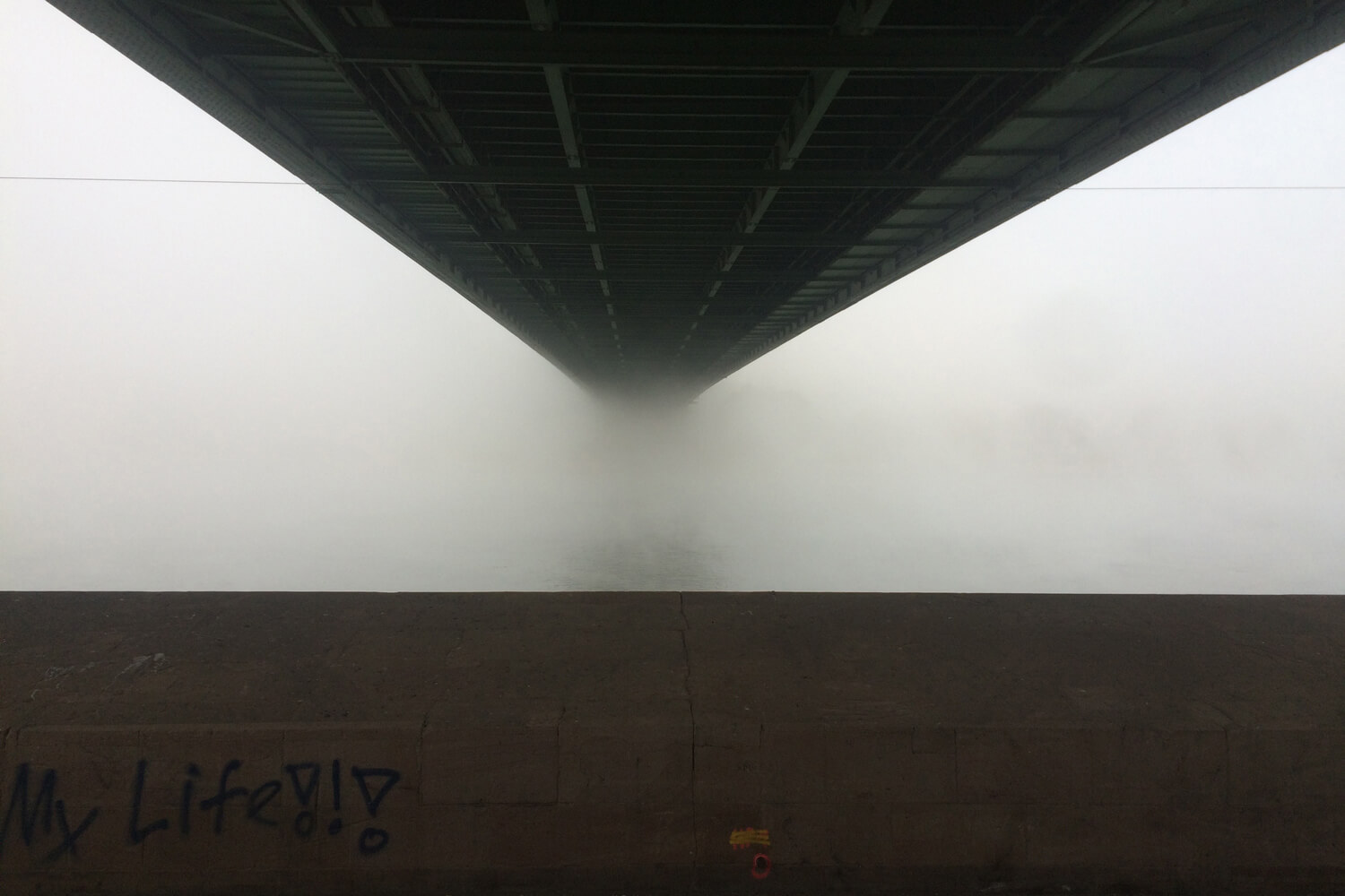 Bridge | Cologne | fog | water